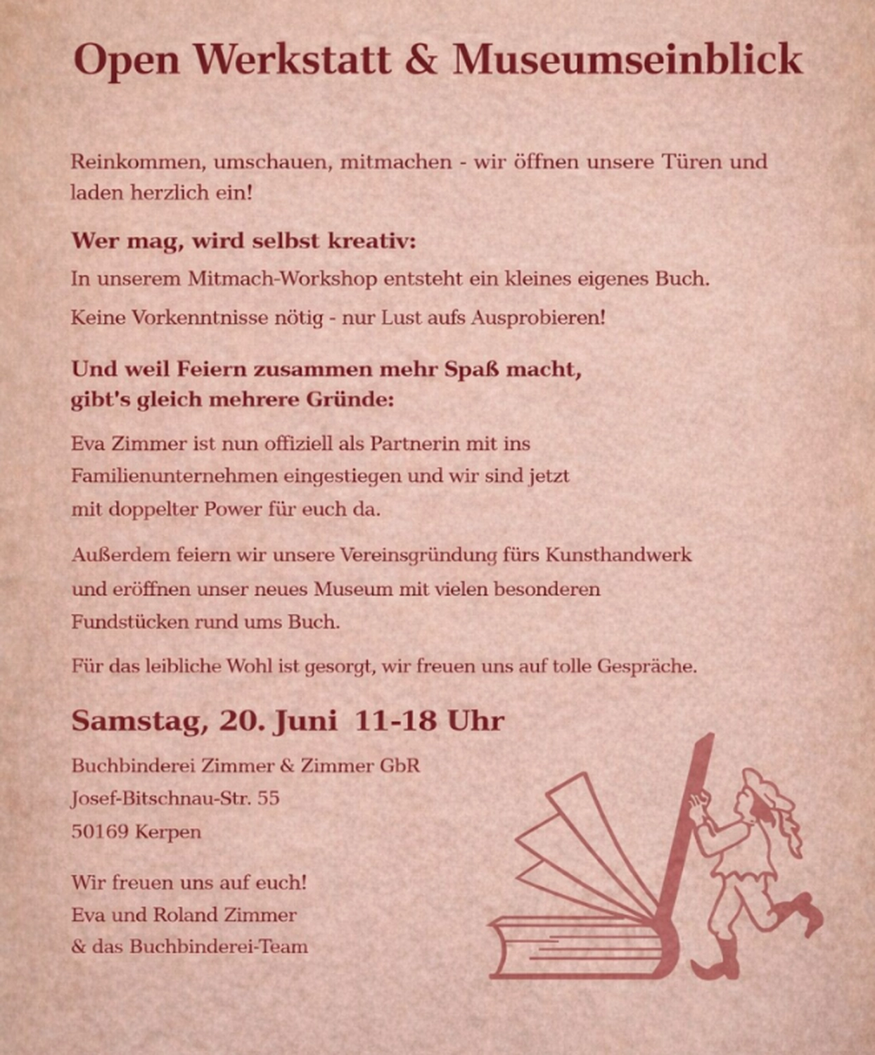 Buchbindeauftrag zur Ausstellung des Künstlers André Butzer